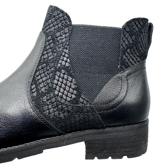 Abeo | Women | Darlington Black Leather Side Zip Ankle Booties | Size 7 - Picture 9 of 14